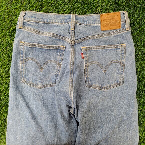 LEVIS 501 Baggy Button Fly Boyfriend Jeans Womens 2 29x26 Faded Stonewash - Picture 5 of 16